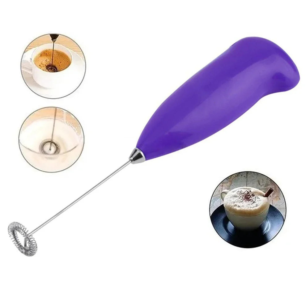 Handheld Electric Milk Frother & Egg Beater | Portable Mini Hand Blender for Coffee & Baking