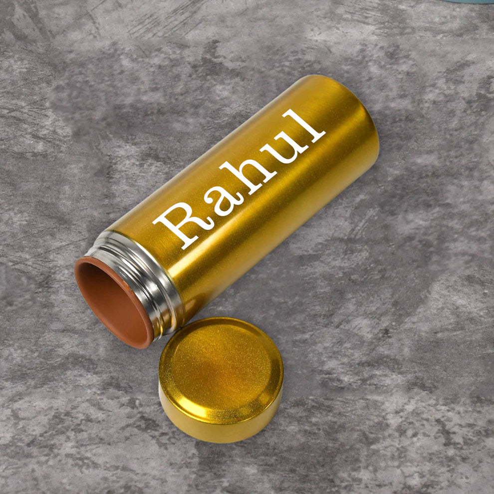 Customized High-Quality Vacuum Water Bottle – 300ml | Personalized Name Bottle