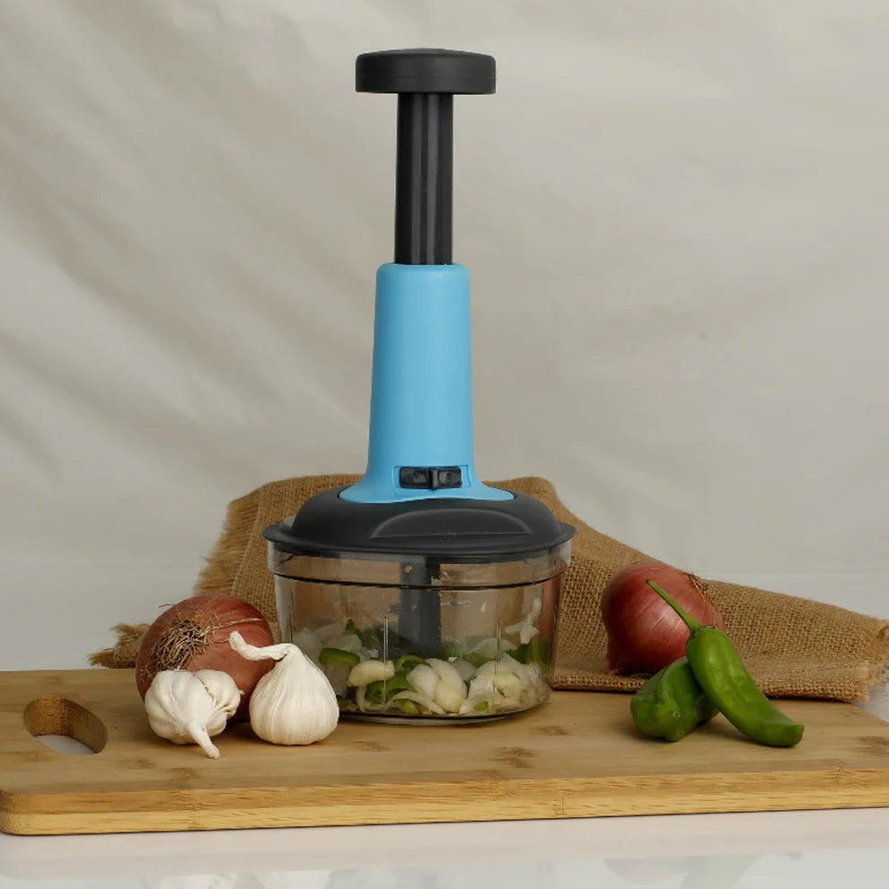 Utensia Manual Push Vegetable Chopper | Quick Food & Onion Chopper | Multipurpose Kitchen Cutter