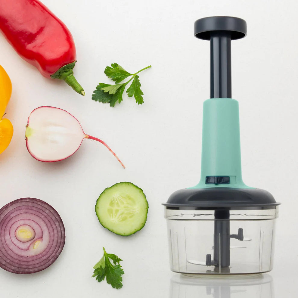 Utensia Manual Push Vegetable Chopper | Quick Food & Onion Chopper | Multipurpose Kitchen Cutter