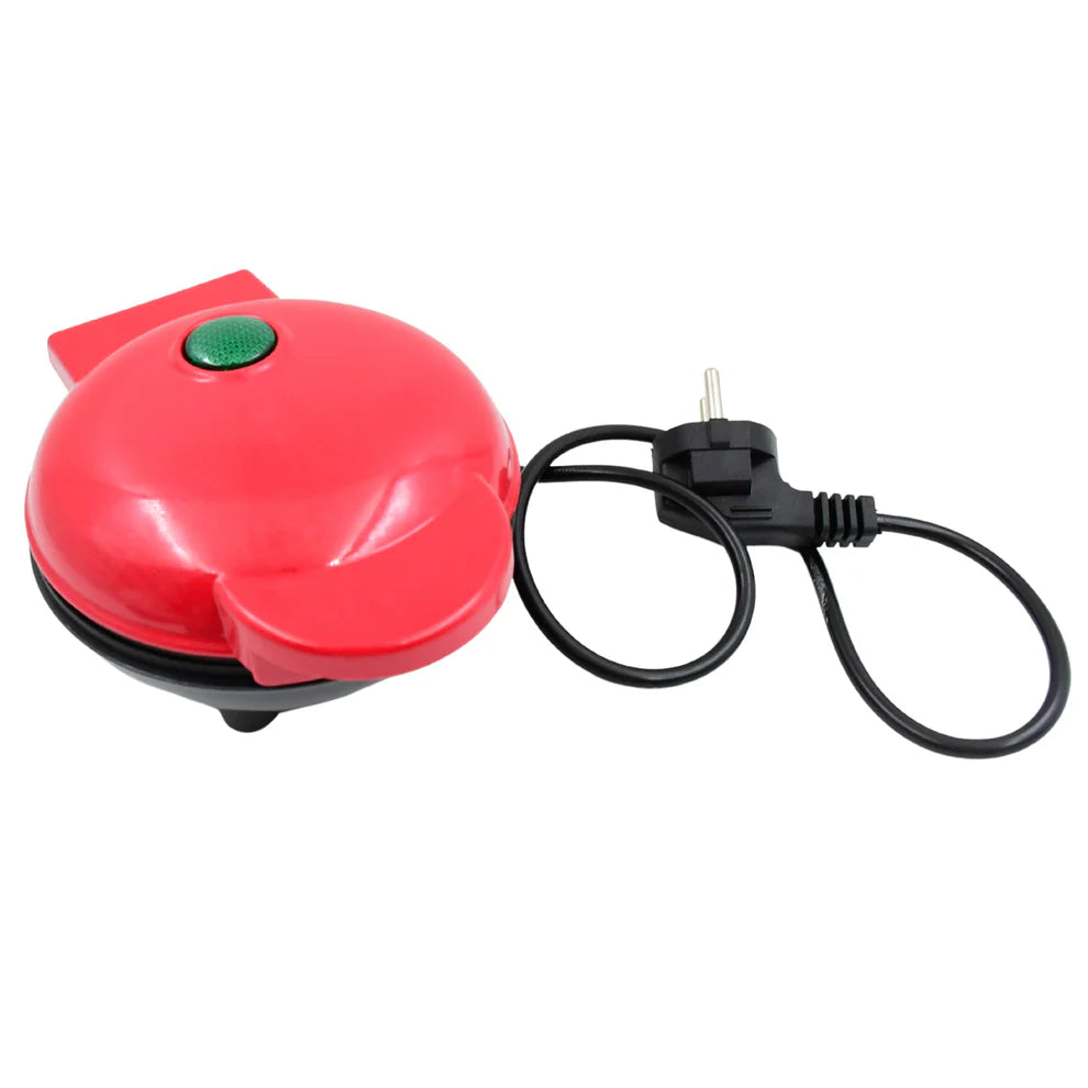 Utensia Heart Shape Mini Waffle Maker | Non-Stick Electric Breakfast Maker