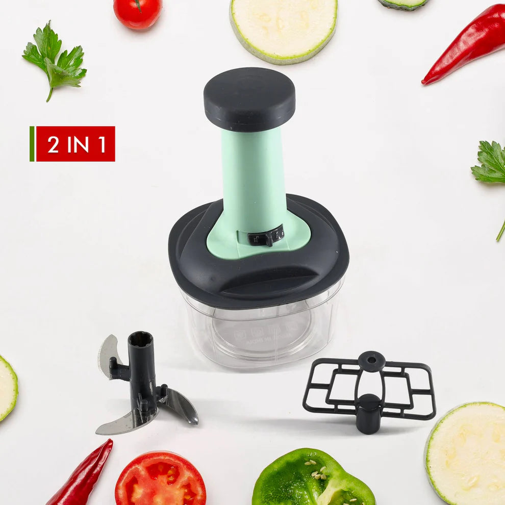 Utensia Manual Push Vegetable Chopper | Quick Food & Onion Chopper | Multipurpose Kitchen Cutter