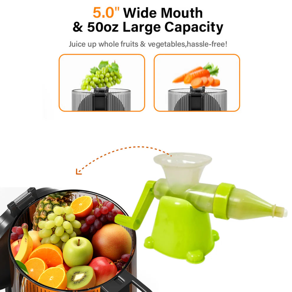 Manual Fruit & Vegetable Juicer | Hand Press Juicer for Fresh Juice at Home