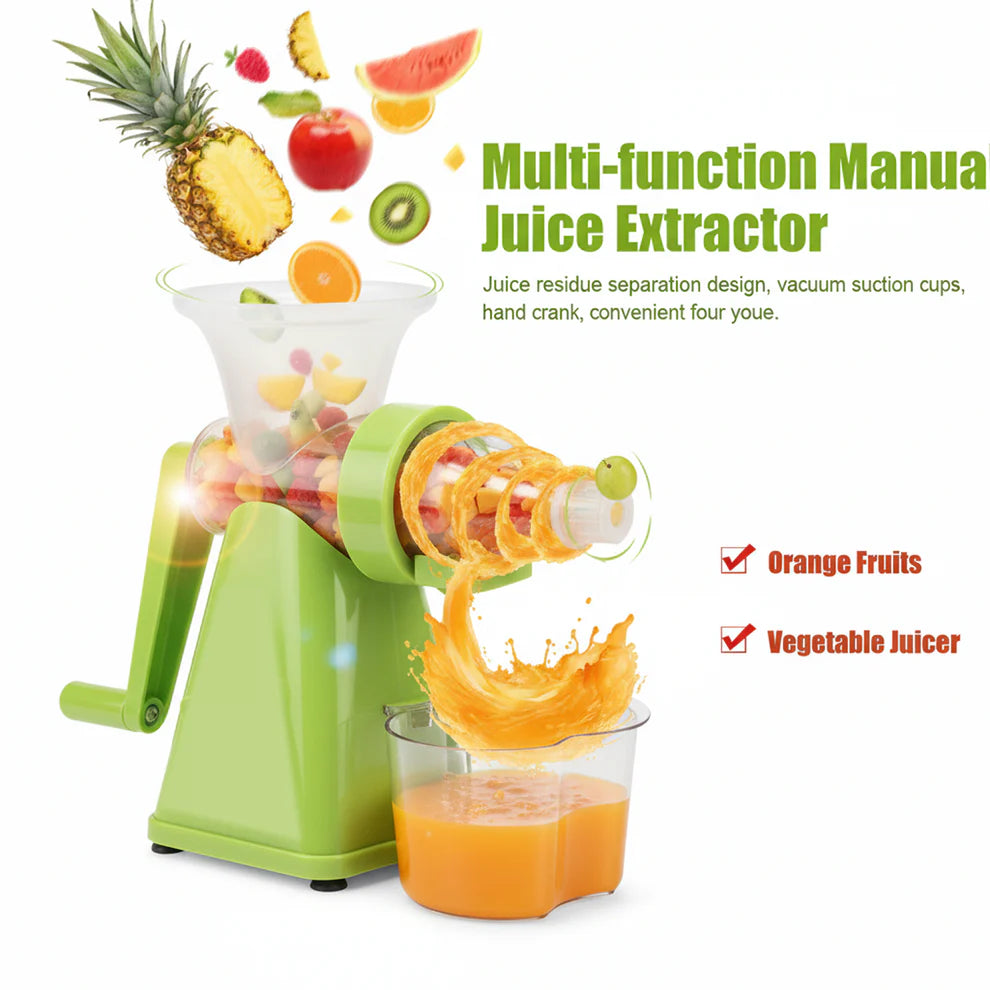 Manual Fruit & Vegetable Juicer | Hand Press Juicer for Fresh Juice at Home