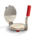 AMK HOME AND KITCHEN Stainless Steel Puri Maker Press Machine – Heavy-Duty Manual Dough Presser with Non-Slip Grip Handle | Ergonomic Chapati, Roti, Tortilla & Papad Pressing Maker Tool