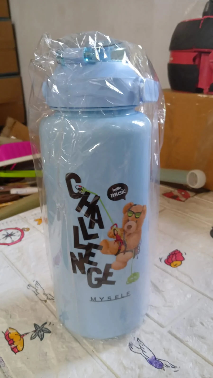Utensia Customized BPA-Free Water Bottle Set (3 Pieces) | Personalized Name Bottles