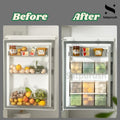 Fridge Storage Containers for Vegetables – 1200 ml (Pack of 6) | Refrigerator Organiser Boxes | Freezer Safe, BPA Free Plastic Fridge Containers | Kitchen Storage Box for Vegetables & Fruits